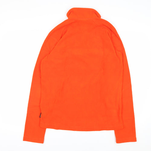Helly Hansen Men's Orange Fleece 1/2 Zip Pullover Sweatshirt S