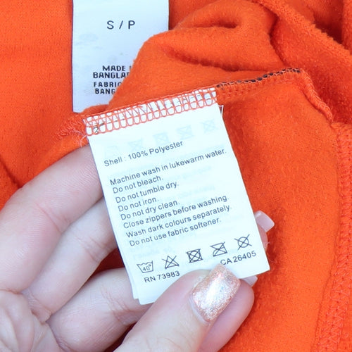 Helly Hansen Men's Orange Fleece 1/2 Zip Pullover Sweatshirt S