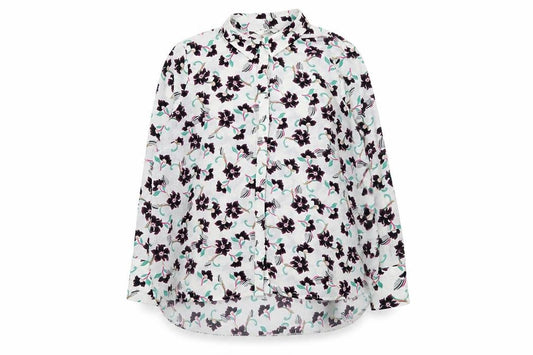 Front view of Next Women's Multicoloured Floral Button-Up Shirt, size 20