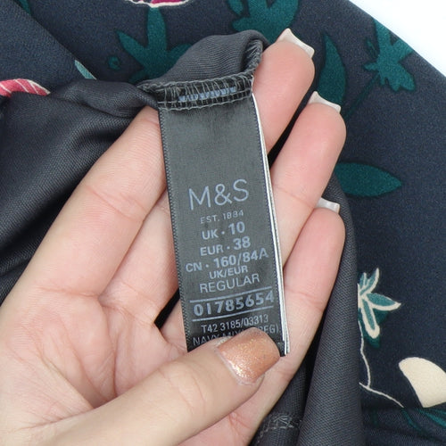 Marks and Spencer Per Una Women’s Multicoloured Floral Bodycon Dress Size 10