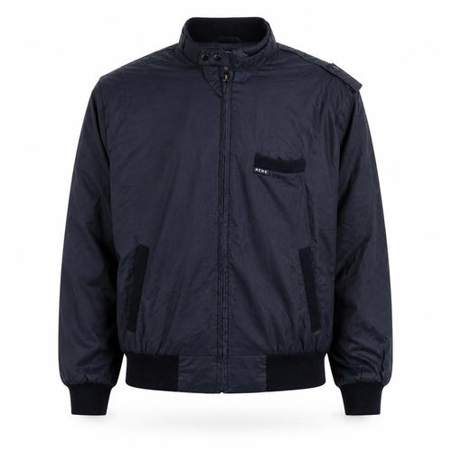 Rene de France Men's Black XL Bomber Jacket Classic Style