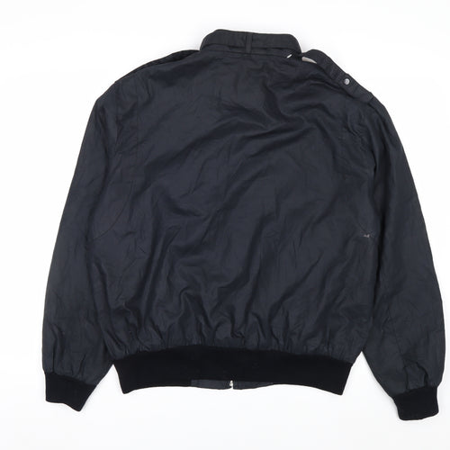 Rene de France Men's Black XL Bomber Jacket Classic Style