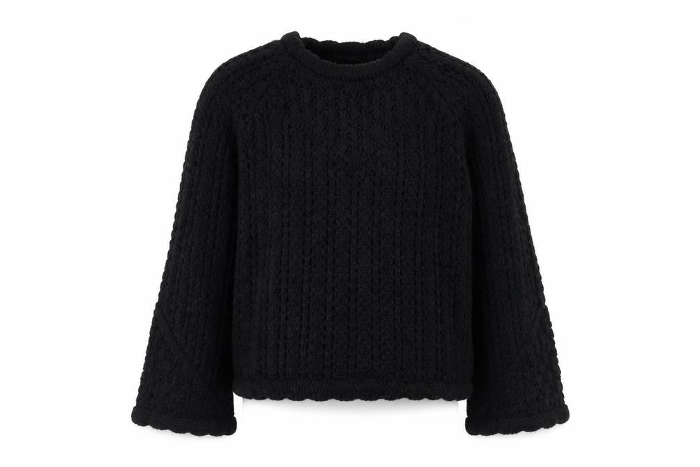 Marks and Spencer Per Una Women’s Black Chunky Knit Jumper Size S