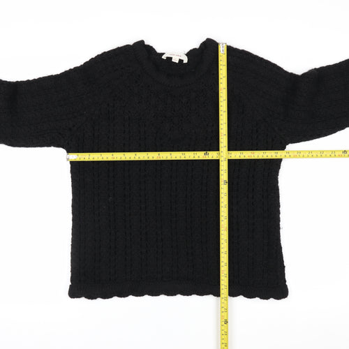 Marks and Spencer Per Una Women’s Black Chunky Knit Jumper Size S