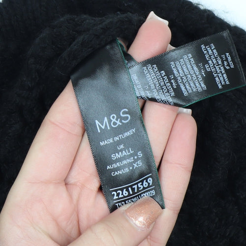 Marks and Spencer Per Una Women’s Black Chunky Knit Jumper Size S