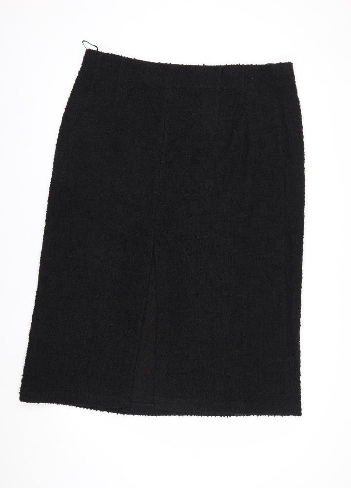 Marks and Spencer Womens Black Knee Length Pencil Skirt Size 20
