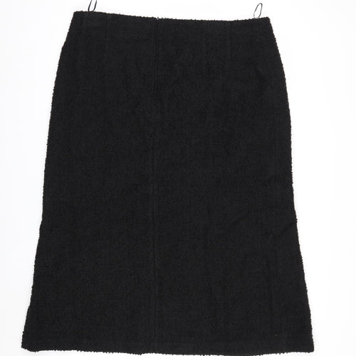 Marks and Spencer Womens Black Knee Length Pencil Skirt Size 20