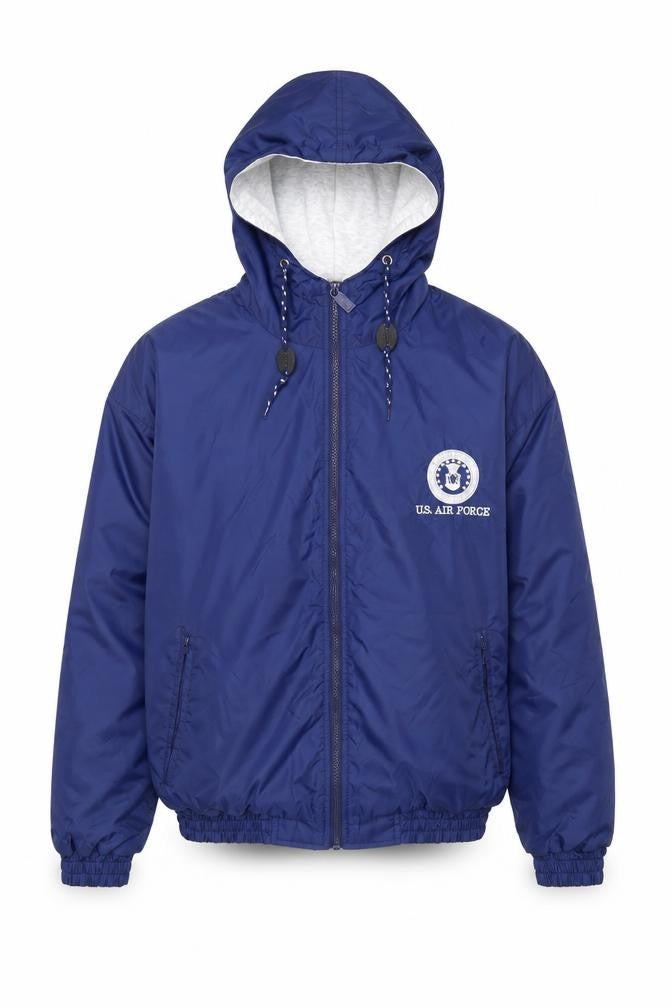 Gear For Sports Men Blue Hooded Windbreaker Jacket S