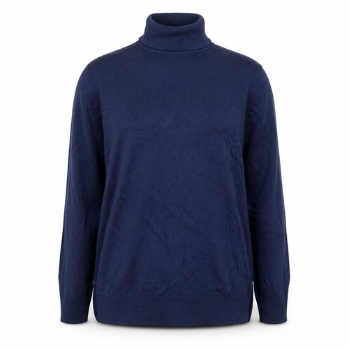 Marks and Spencer Women’s Blue Roll Neck Merino Wool Jumper Size 18