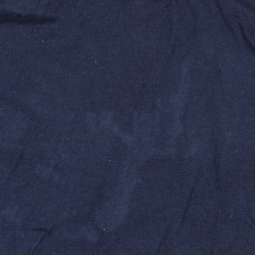 Marks and Spencer Women’s Blue Roll Neck Merino Wool Jumper Size 18