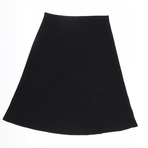 Marks and Spencer Women's Black A-Line Knee Length Skirt Size 10