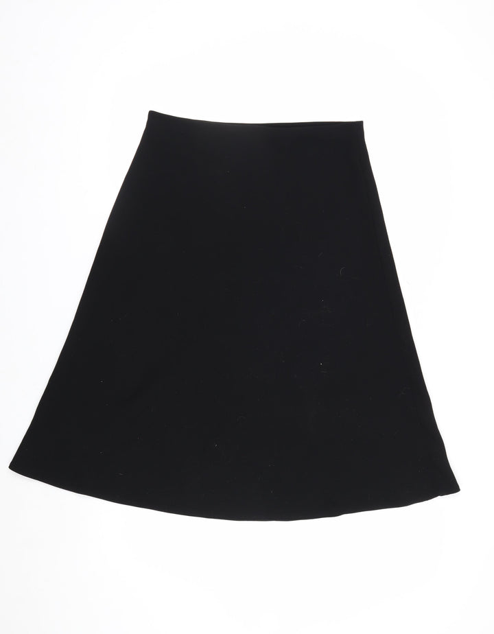 Marks and Spencer Women's Black A-Line Knee Length Skirt Size 10
