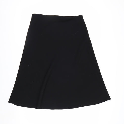 Marks and Spencer Women's Black A-Line Knee Length Skirt Size 10
