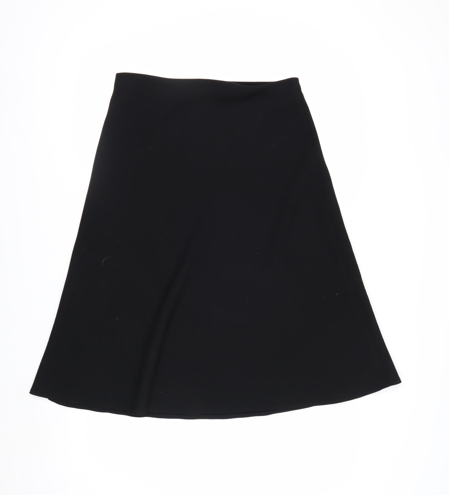 Marks and Spencer Women's Black A-Line Knee Length Skirt Size 10