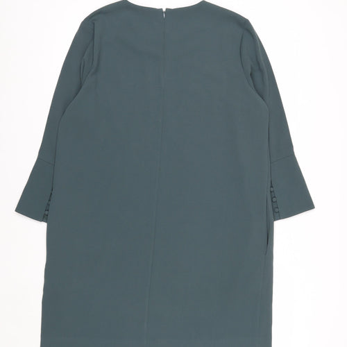 & Other Stories Women Green Size 14 Shift Work Dress 3/4 Sleeves