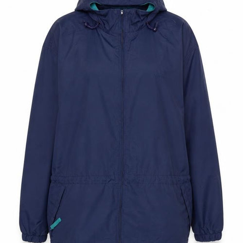 L.L.Bean Women's Blue XL Hooded Anorak Jacket Water Resistant