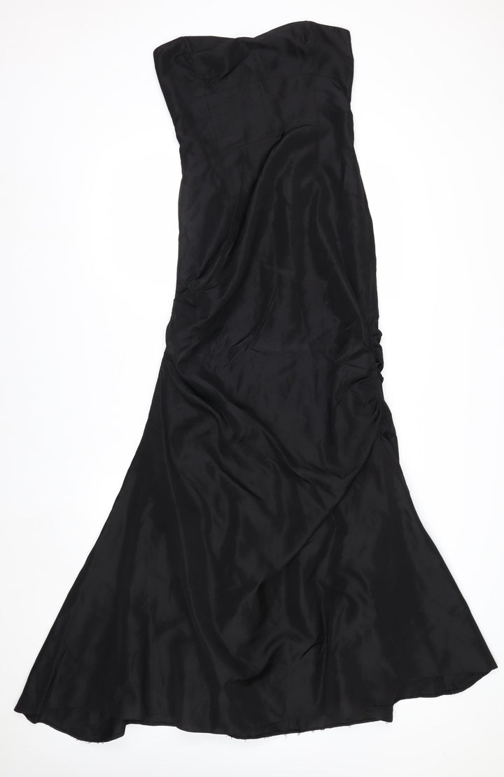 Fred Sun Women's Black Size 10 Strapless Mermaid Evening Dress