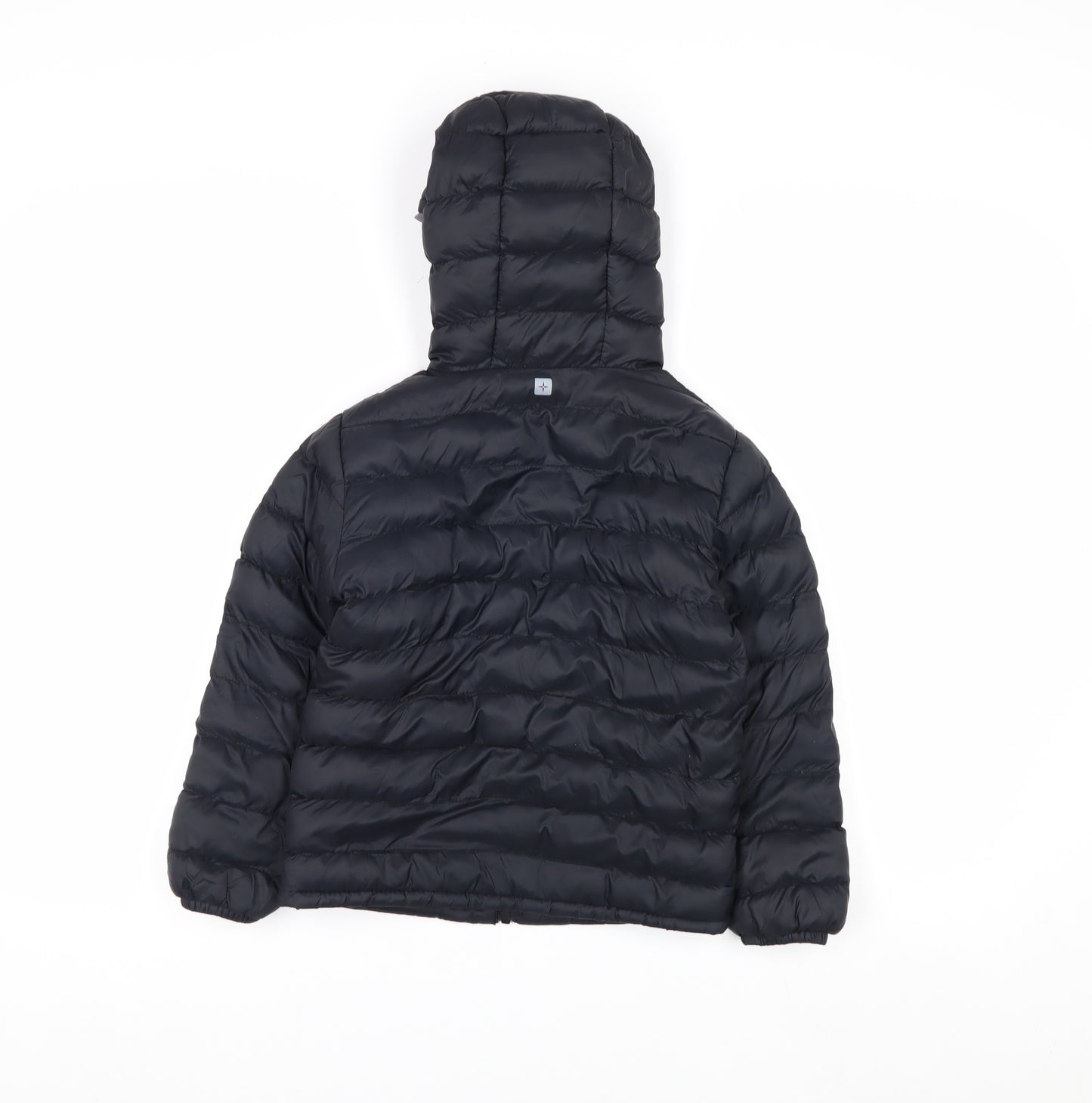 Mountain Warehouse Boys Black 5-6 Years Hooded Puffer Jacket Water Resistant