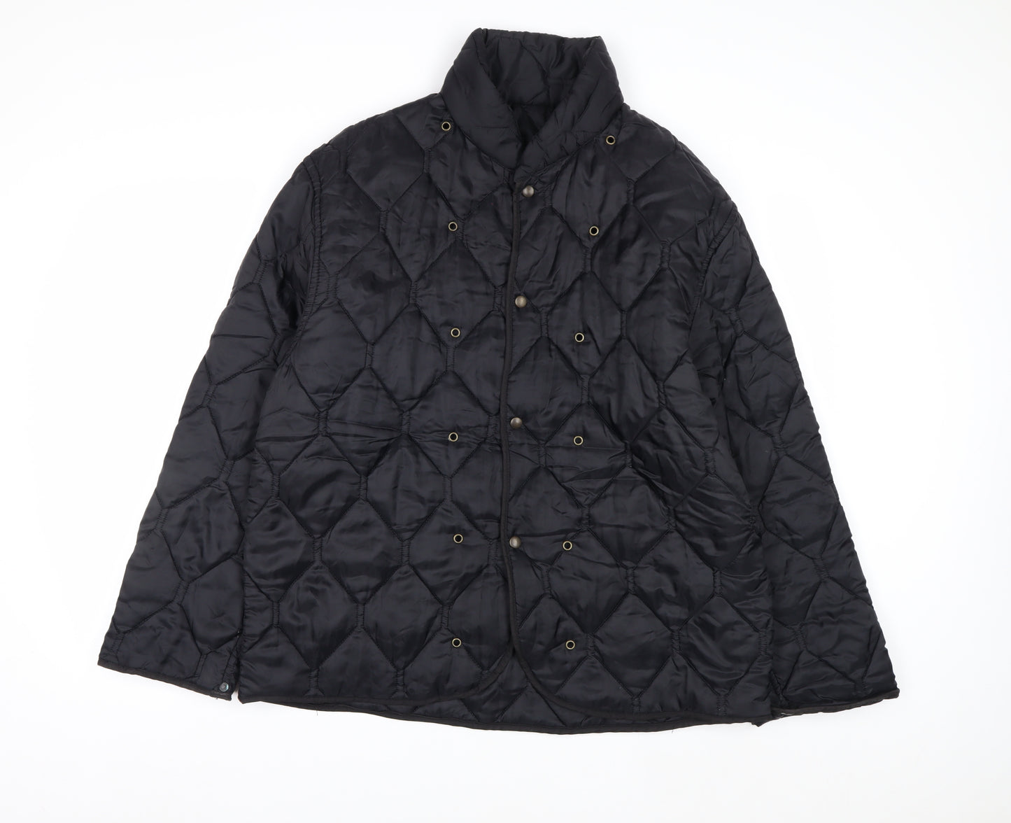 Aquarium Clothing Men's Black Quilted Mid-Length Jacket Size 52 Regular
