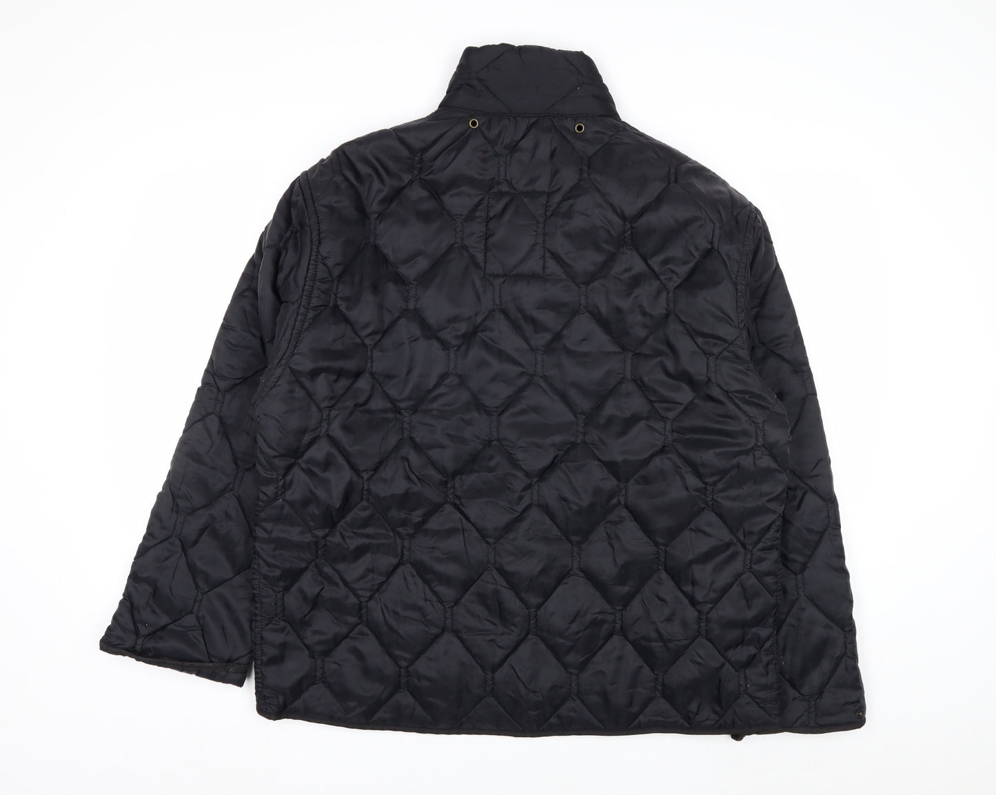 Aquarium Clothing Men's Black Quilted Mid-Length Jacket Size 52 Regular