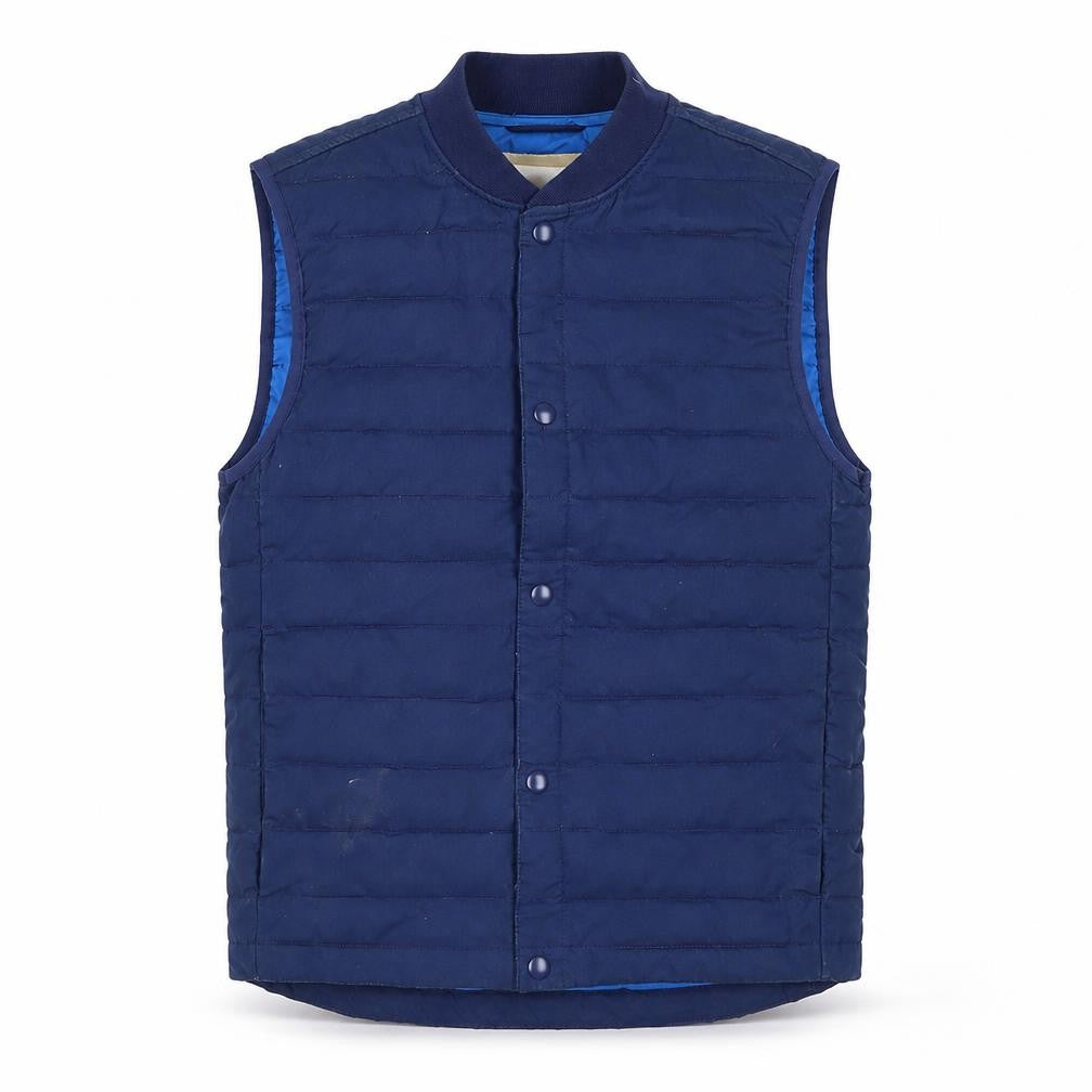 Gap Men's Blue Quilted Puffer Waistcoat XS Cotton Nylon