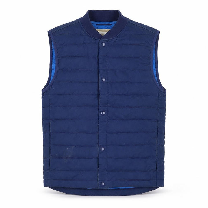 Gap Men's Blue Quilted Puffer Waistcoat XS Cotton Nylon