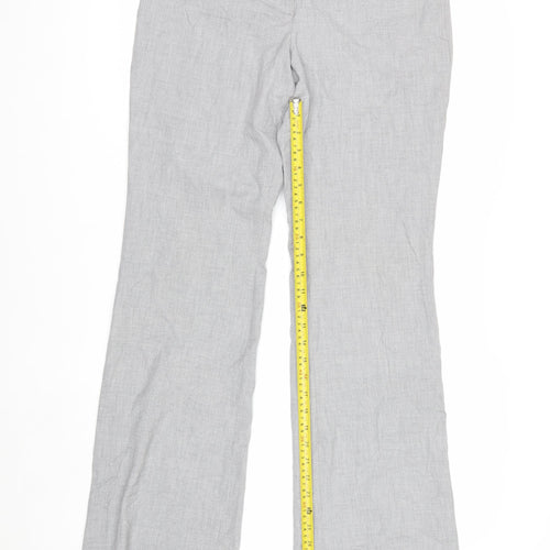 The Limited Women's Grey Drew Fit Trousers Size 6 Polyester Blend