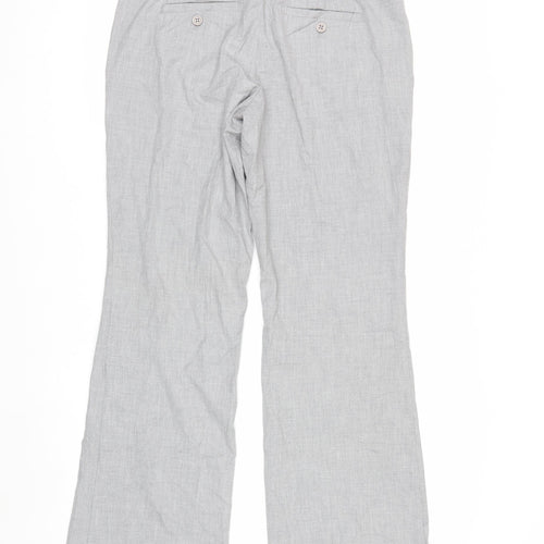The Limited Women's Grey Drew Fit Trousers Size 6 Polyester Blend