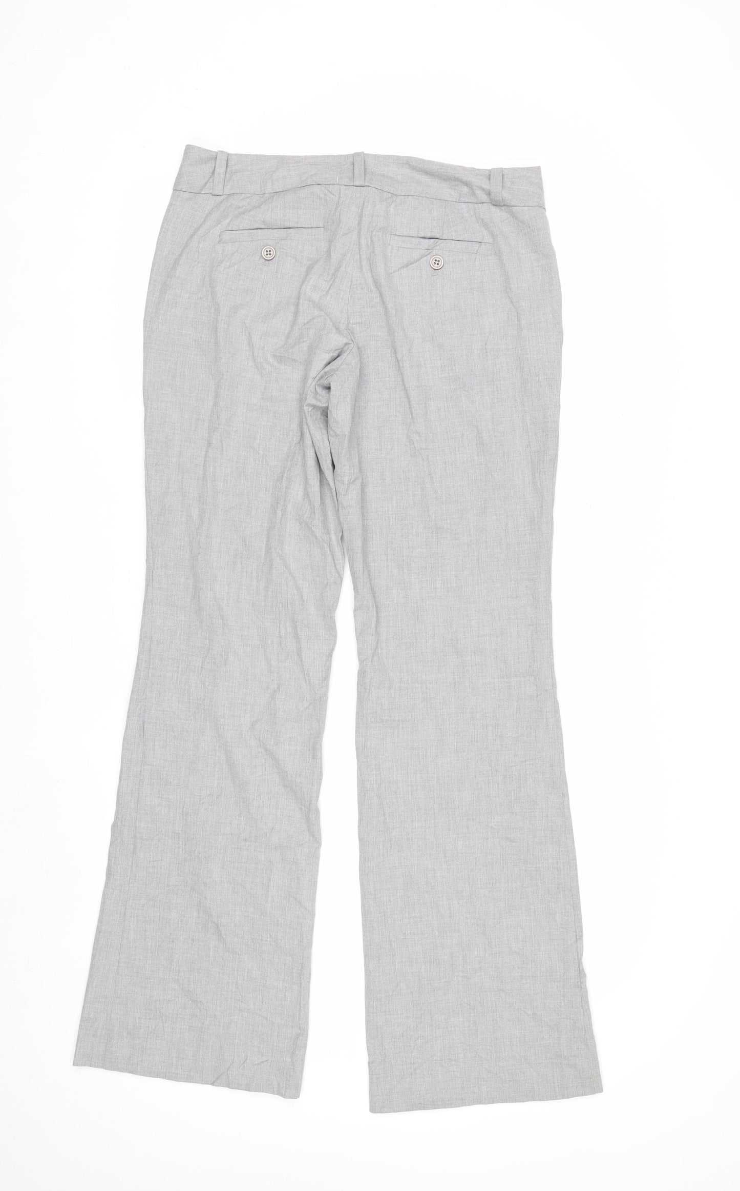 The Limited Women's Grey Drew Fit Trousers Size 6 Polyester Blend