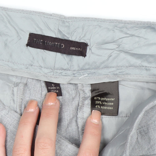 The Limited Women's Grey Drew Fit Trousers Size 6 Polyester Blend