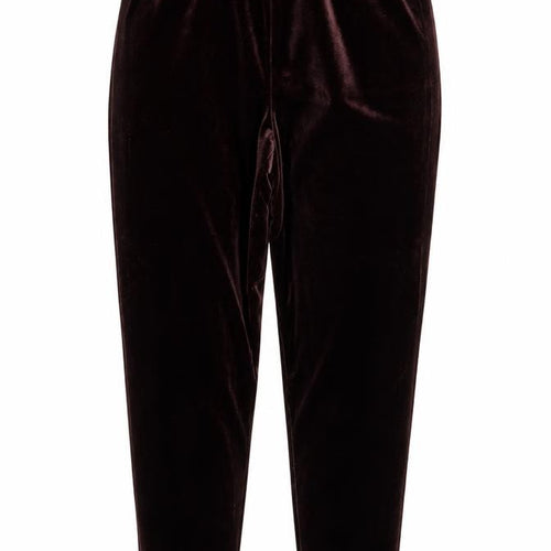 LT Sport Women's Brown Velvet Stretch Leggings Size M