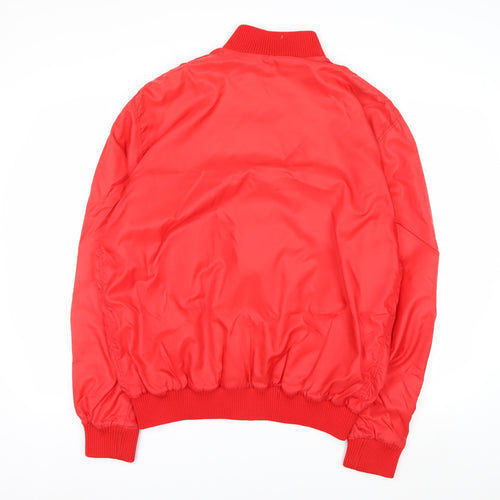 Killy Men’s Red Bomber Jacket Size L Retro Nylon Full Zip