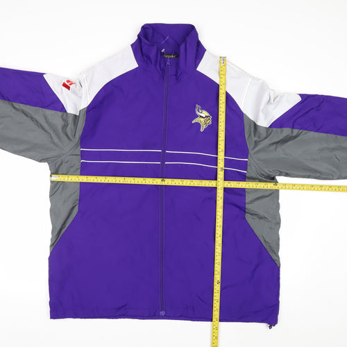 Dunbrooke Men’s Purple Windbreaker Jacket L American Football Style