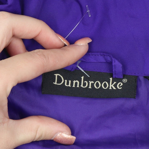 Dunbrooke Men’s Purple Windbreaker Jacket L American Football Style