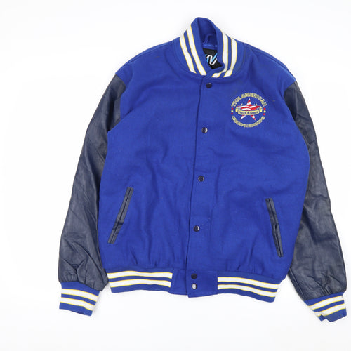 Varsity Men’s Blue College Varsity Jacket M Wool Blend