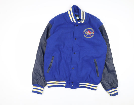 Varsity Men’s Blue College Varsity Jacket M Wool Blend