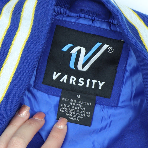 Varsity Men’s Blue College Varsity Jacket M Wool Blend