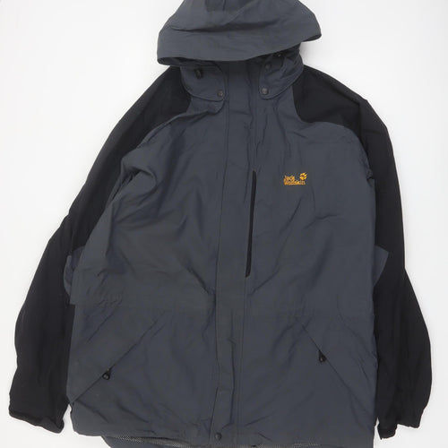 Jack Wolfskin Men's Grey 2XL Waterproof Hiking Jacket