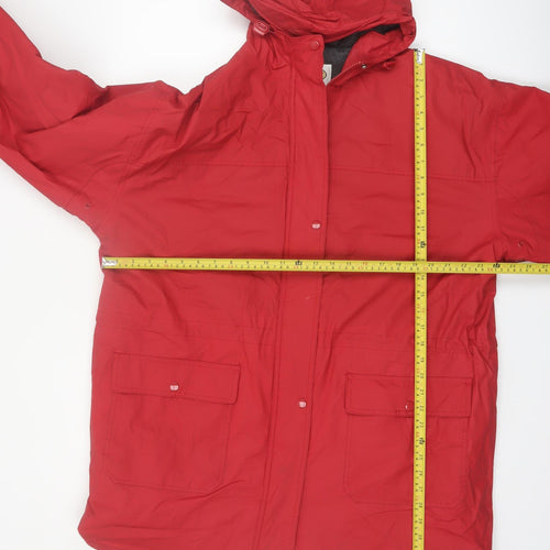 Talbots Women’s Red XL Waterproof Hooded Rain Coat
