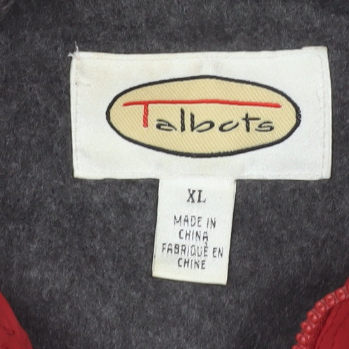 Talbots Women’s Red XL Waterproof Hooded Rain Coat