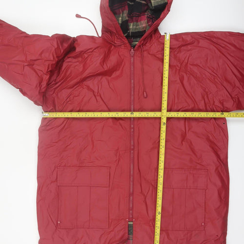 Misty Harbor Women Red XL Waterproof Hooded Rain Coat Jacket