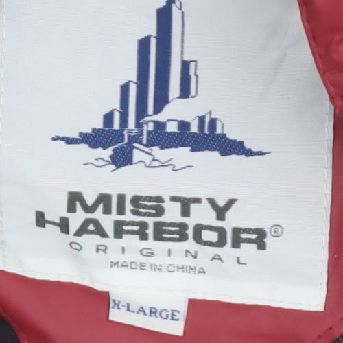 Misty Harbor Women Red XL Waterproof Hooded Rain Coat Jacket