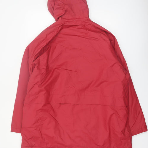 Misty Harbor Women's Red Hooded Waterproof Jacket L Polyester
