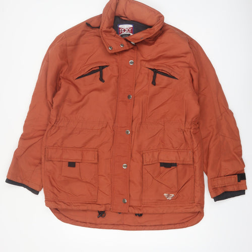 Roxy Womens Brown XL Ski Jacket Winter Hooded Insulated Coat