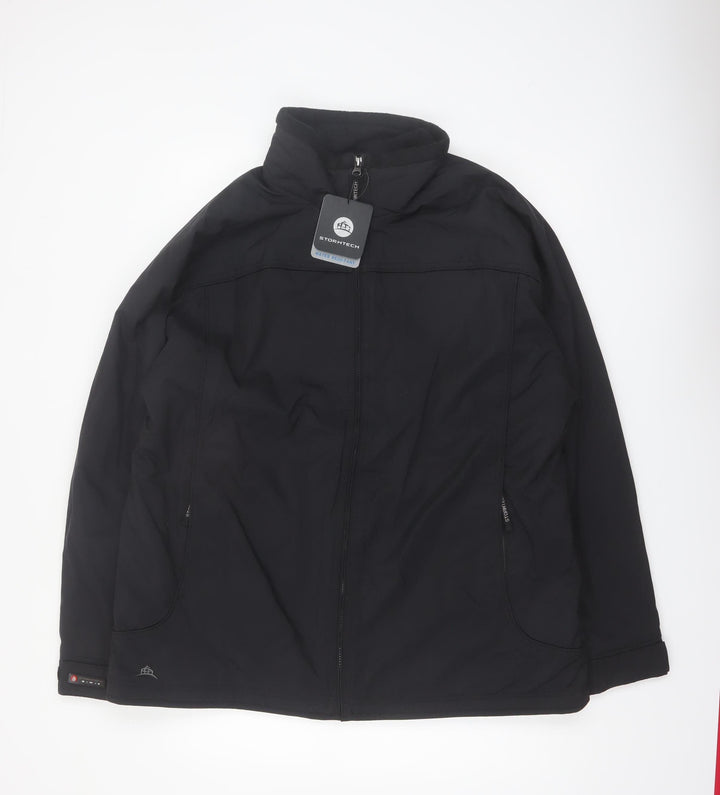 Stormtech Men's Black Softshell Jacket L Water Resistant Windproof
