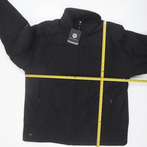 Stormtech Men's Black Softshell Jacket L Water Resistant Windproof