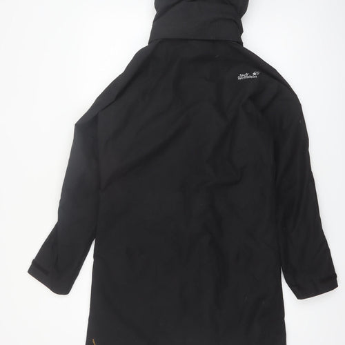 Jack Wolfskin Women's Black Waterproof Parka Coat Size 10