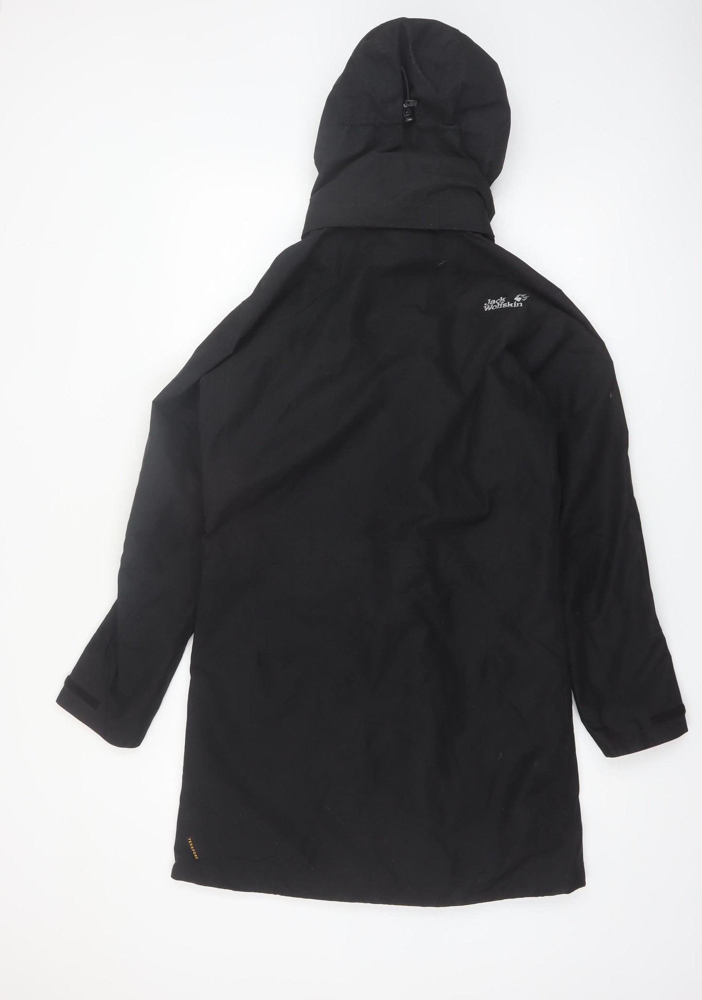 Jack Wolfskin Women's Black Waterproof Parka Coat Size 10