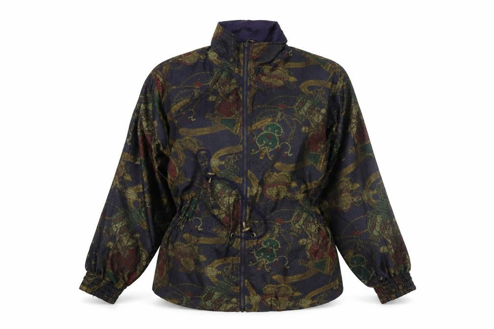 Front view of Lavon Women’s Multicoloured Vintage Windbreaker Jacket S