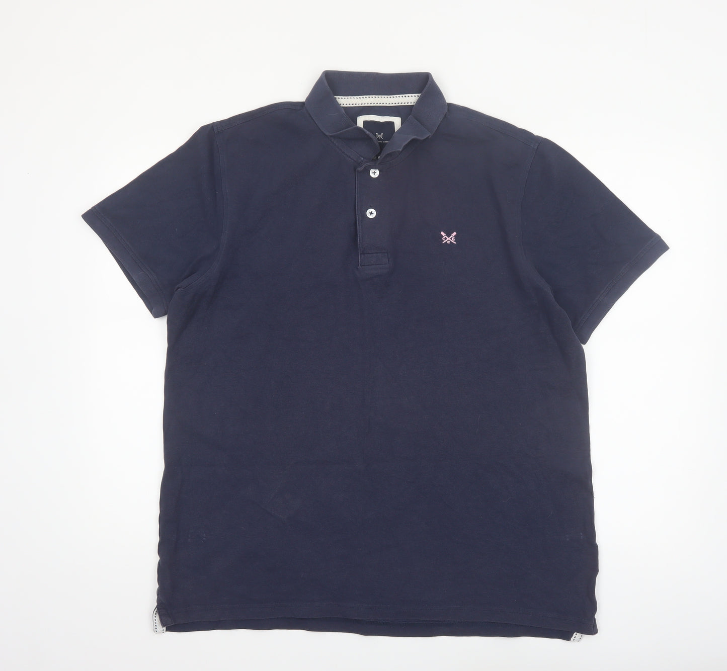 Crew Clothing Company Men's Blue XL Cotton Polo Shirt